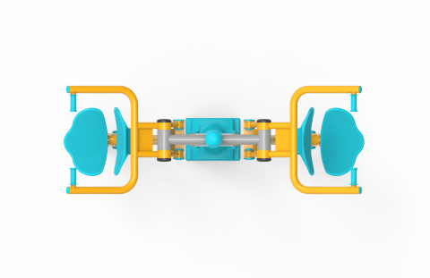İkili Vucut Gelistirme Aleti KLF-11 | Dış Mekan Spor Aletleri | Erse Kent Mobilyaları